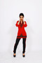 Jersey Kurti 2: Red with Black