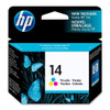 HP 14 Tri-color Ink Cartridge Yellow Cyan Magenta Inkjet 400 Page 1