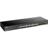 D-Link 28Port 10-Gigabit Smart Managed Switch 28 Ports Manageable 3 Layer Supported Modular 30.60 W Power Consumption Tw