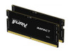 Kingston Fury Impact 64GB (32GB x2) 4800MHz DDR5 PC5-38400 Non-ECC CL40 262-Pin SODIMM 1.1V Dual Rank Memory Module