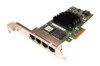 Dell Network Card I350-T4 PCI-Express 2.1 X4 5 GT/s 10/100/1000 4Ports Gigabit Ethernet Server Adapter