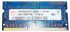 Hynix 1GB DDR3-1066MHz PC3-8500 non-ECC Unbuffered CL7 204-Pin SoDimm Dual Rank Memory Module