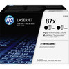 HP 87X 2-Pack High Yield Black Original LaserJet Toner Cartridge for LaserJet Enterprise M506dn / M506x