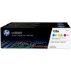 HP 128A Tri-Color Toner Cartridges (Magenta) (Cyan) (Yellow) for LaserJet Printers