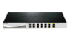 D-Link 25.22W 10 Port 240Gbps Managed Gigabit Ethernet Net Switch with 2 Combo 10 Gigabit SFP+ Port Rack Mountable