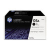 HP 05A Toner Cartridge Black 2 Pack