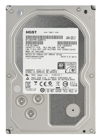 Hitachi MegaScale 4000 4TB SATA 6Gb/s 5700RPM 64MB Cache 3.5 inch Hard Disk Drive