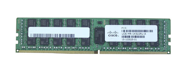 Cisco 32GB 2133MHz DDR4 PC4-17000 ECC Registered CL15 288-Pin DIMM 1.2V Dual Rank x4 Memory Module