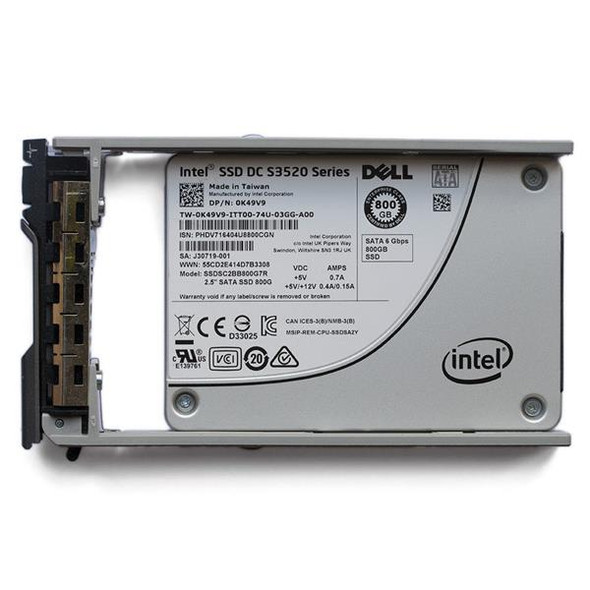 Dell 800GB Multi Level Cell SATA 6Gb/s 2.5 inch Solid State Drive (SSD)