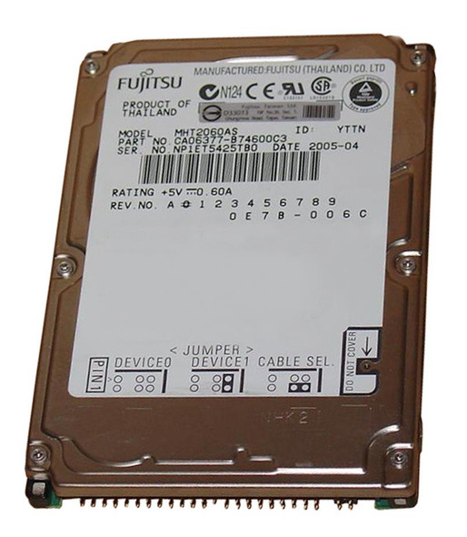 Fujitsu Mobile 60GB ATA-100 8MB Cache 2.5 inch 5400RPM Hard Drive