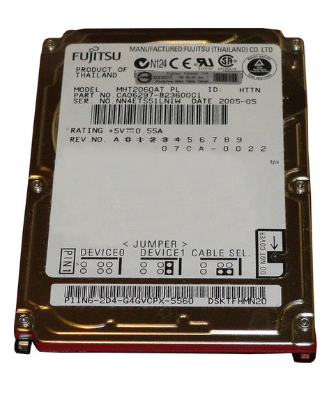 Fujitsu 60GB ATA/IDE-100 2MB Cache 44-Pin 2.5 inch 4200RPM Super Slim Laptop Hard Drive