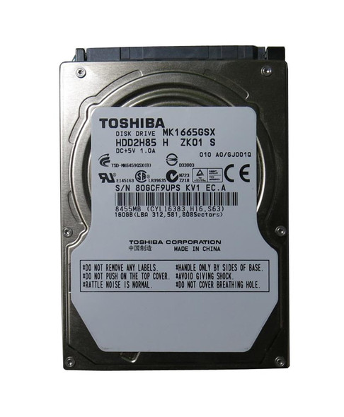 Toshiba 160GB SATA 3Gb/s 5400RPM 8MB Cache 2.5 inch Laptop Hard Drive