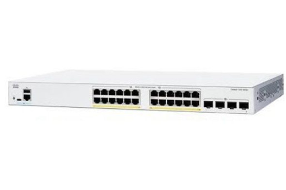 Cisco Catalyst 1200 24-Ports 10/100/1000 + 4 x 10Gb Ethernet SFP+ Layer 3 Managed Rack-Mountable Network Switch