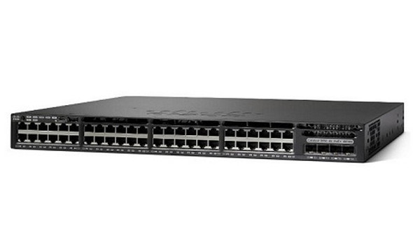 Cisco 48-Ports 10/100/1000 (PoE+) + 4 x 10 Gigabit SFP+ Layer 3 Managed Rack-mountable 1U Network Switch