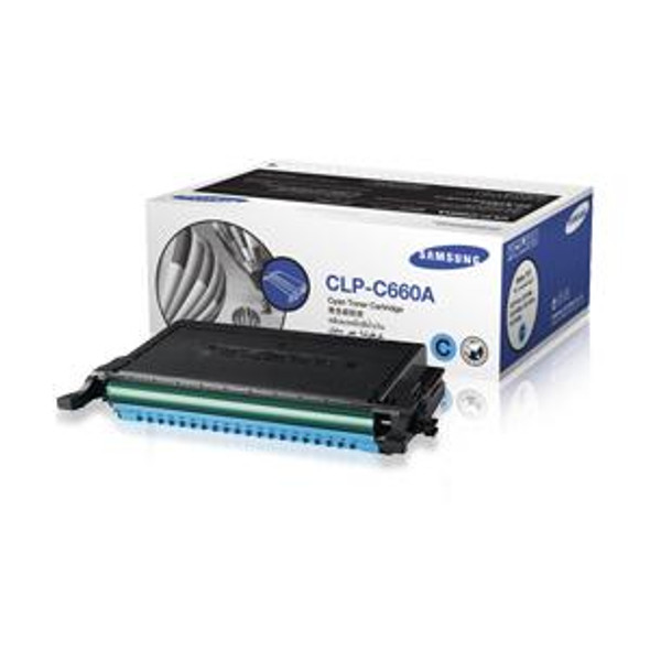 Samsung 5000 Pages Cyan Toner Cartridge for CLP-610, CLP-660sr
