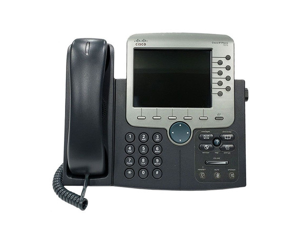 Cisco 7970G 8-Lines Dual-Port Ethernet 5.6-inch LCD Unified VoIP Phone