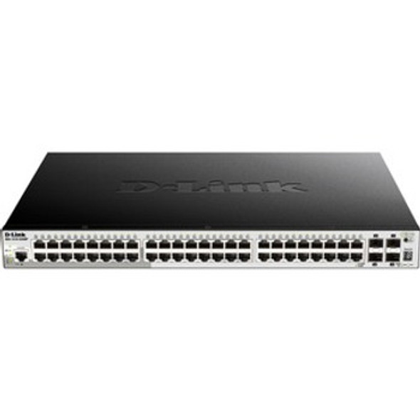 D-Link DGS-1510-52X Ethernet Switch 48 Ports Manageable 2 Layer Supported Modular Twisted Pair Optical