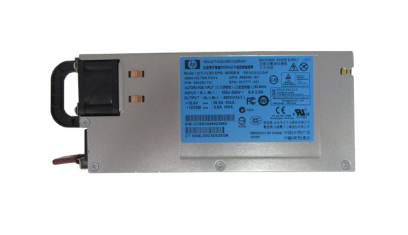 HP 460-Watts 12V AC Common Slot High Efficiency Hot Swap Redundant Power Supply For ProLiant DL380 ML350 G6 G7 and G8