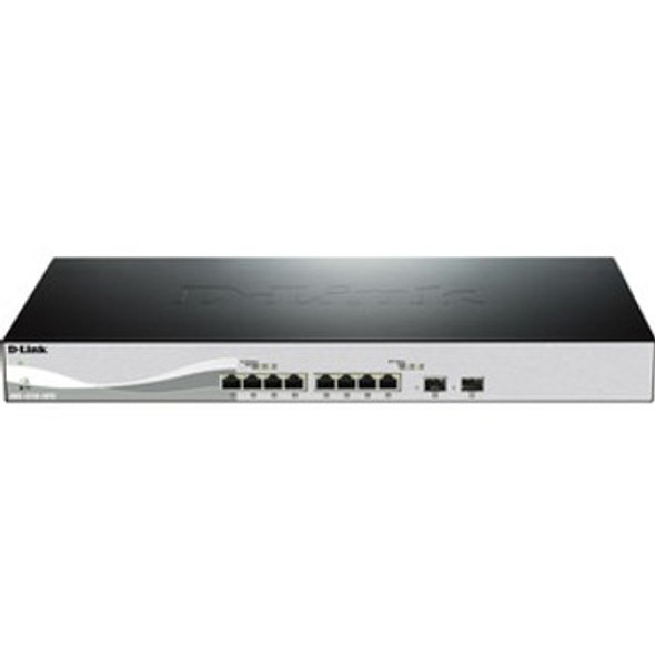 D-Link 10 Gigabit Ethernet Smart Switch 8 Ports Manageable 10GBase-T 2 Layer Supported