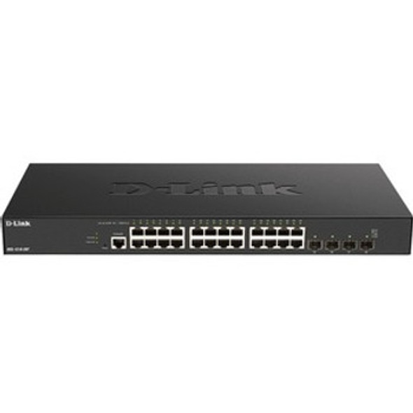 D-Link Ethernet Switch 24 Ports Manageable 3 Layer Supported Modular Optical Fiber Twisted Pair Rack-mountable Desktop Li