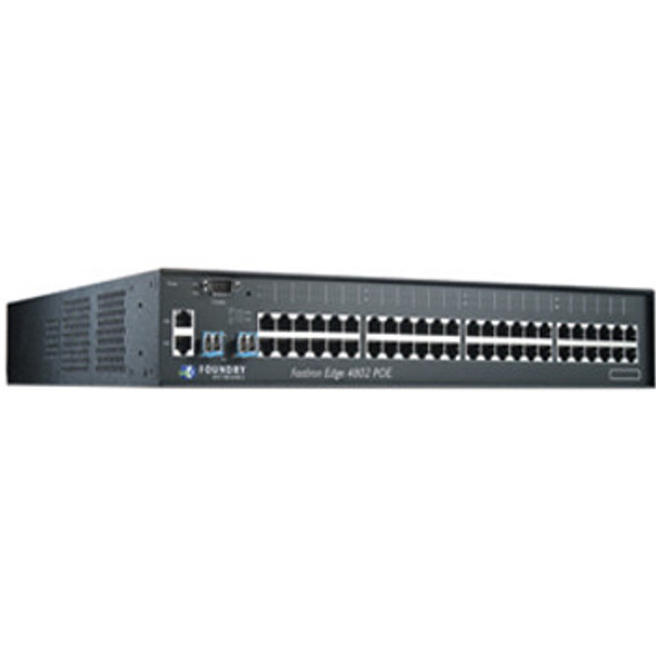 Foundry Networks FastIron Edge Switch 4802 48Ports SFP Fast Ethernet 10/100Base-T with 2 Combo GbE Ports