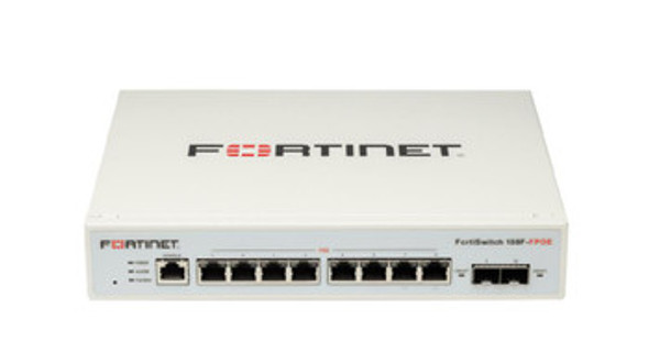 Fortinet FortiSwitch 108F-FPOE Ethernet Switch 8 Ports Manageable Gigabit Ethernet 10/100/1000Base-T, 1000Base-X 2 Layer Supported Modular 2 SFP Slots Power Supply 139.20 W Power