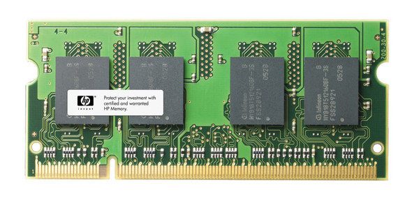 HP 1GB PC2-6400 DDR2-800MHz non-ECC Unbuffered CL6 200-Pin SoDimm Dual Rank Memory Module