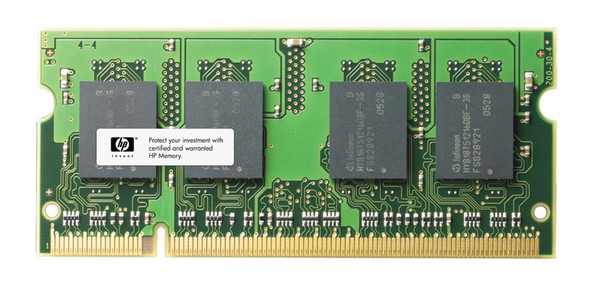 HP 512MB PC2-5300 DDR2-667MHz non-ECC Unbuffered CL5 200-Pin SoDimm Single Rank Memory Module