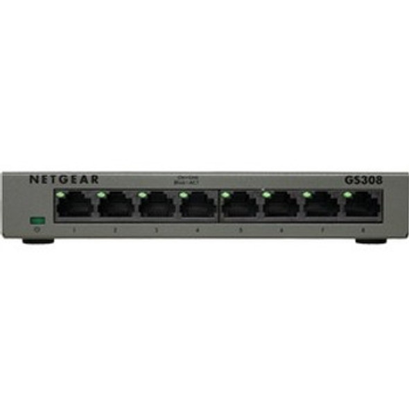 Netgear GS308 Ethernet Switch 8 Ports Gigabit Ethernet 10/100/1000Base-T 2 Layer Supported Twisted Pair Desktop Wall Mountab