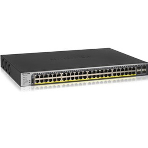 Netgear GS752TPP Ethernet Switch 48 Ports Manageable 2 Layer Supported Modular 4 SFP Slots Twisted Pair Optical Fiber R