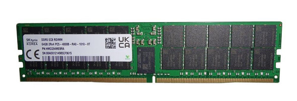 Hynix 64GB 4800MHz DDR5 PC5-38400 ECC Registered CL40 288-Pin DIMM 1.1V Dual Rank x4 Memory Module