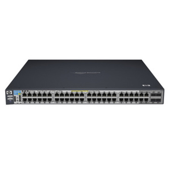 HP E3500yl-48G-PoE 48-Ports 10/100/1000Base-T LAN 1 x Expansion Slot 4 x SFP (mini-GBIC) Layer-3 Managed Gigabit Ethernet Switch