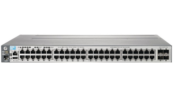 HPE Aruba 3800-48G 48-Ports x RJ-45 10/100/1000Base-T Layer 4 Gigabit Rack-Mountable Ethernet Switch