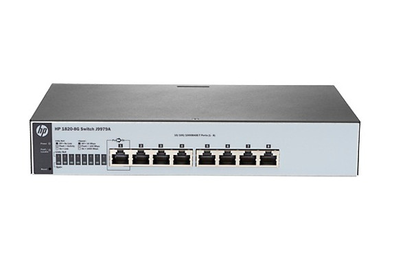 HP OfficeConnect 1820-8G 8-Ports Managed Gigabit Ethernet Switch