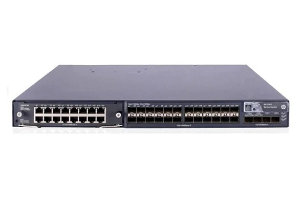 HP 5800-24g-SFP 24-Ports Gigabit SFP + 4 X SFP+ Layer-3 Managed Switch