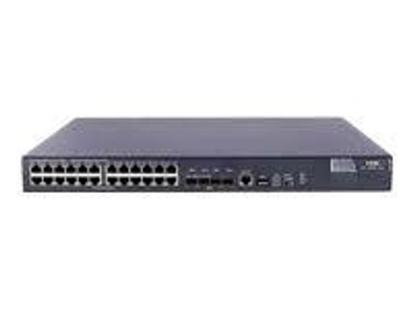 HP 5800-24G 24-Ports 10/100/1000 + 4 x Gigabit SFP / 10 Gigabit SFP+ Ports Layer-3 Managed 1U Rack-Mountable Gigabit Ethernet Switch