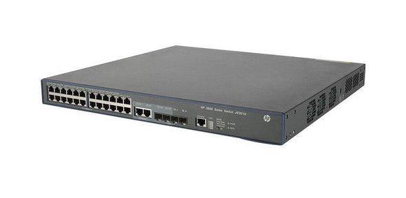 HP A3600-48-PoE+ 48-Ports 100Base-TX + 2-Ports 1000Base-T + 4-Ports SFP (mini GBIC) Managed Gigabit Ethernet V2 EI Switch