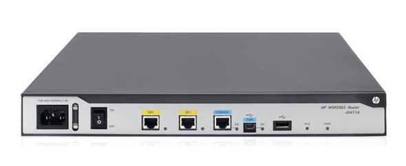 HP MSR3024 10/100/1000Base-T Gigabit Ethernet 1U Rack Mountable Router