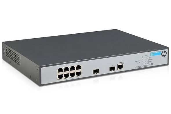 HP OfficeConnect 1920-8G-PoE+ 8-Ports 10/100/1000 (8 PoE+) with 2 Gigabit SFP Ports Layer-3 Managed Gigabit Ethernet Switch