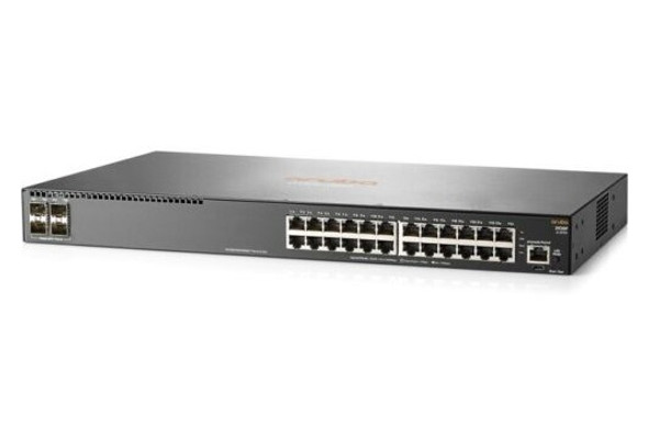 HPE Aruba 2930F 24-Ports 10/100/1000 + 4 x Gigabit SFP 1U Rack mountable Switch