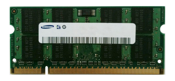 Samsung 2GB PC2-5300 DDR2-667MHz non-ECC Unbuffered CL5 200-Pin SoDimm Memory