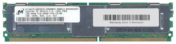 Micron 1GB PC2-4200 DDR2-533MHz ECC Fully Buffered CL4 240-Pin DIMM Dual Rank Memory Module