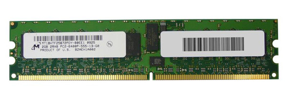 Micron 2GB PC2-6400 DDR2-800MHz ECC Registered CL5 240-Pin DIMM Dual Rank Memory