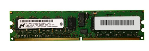 Micron 2GB 667MHz DDR2 PC2-5300 Registered ECC CL5 240-Pin DIMM Single Rank Memory