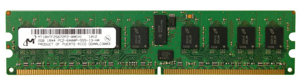 Micron 2GB 800MHz DDR2 PC2-6400 Registered ECC CL5 240-Pin DIMM Single Rank Memory