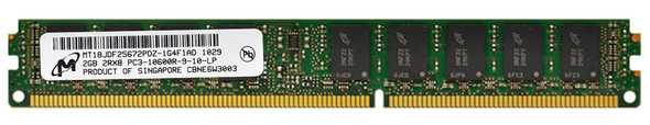 Micron 2GB PC3-10600 DDR3-1333MHz ECC Registered CL9 240-Pin DIMM Very Low Profile (VLP) Dual Rank Memory