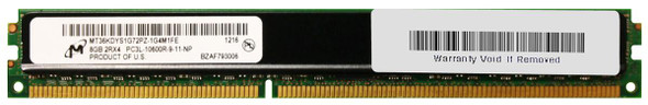 Micron 8GB PC3-10600 DDR3-1333MHz ECC Registered CL9 240-Pin DIMM 1.35V Low Voltage Very Low Profile (VLP) Dual Rank Memory