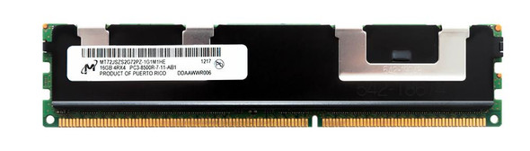 Micron 16GB PC3-8500 DDR3-1066MHz ECC Registered w/Parity CL7 240-Pin DIMM Quad Rank Memory Module