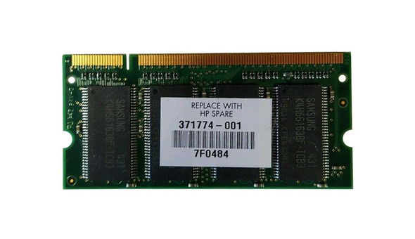 HP 256MB 266MHz DDR PC2100 Unbuffered non-ECC CL2.5 200-Pin Sodimm Memory