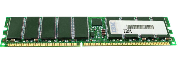 IBM 1GB Kit (2 X 512MB) DDR-400MHz PC3200 ECC Registered CL3 184-Pin DIMM Memory